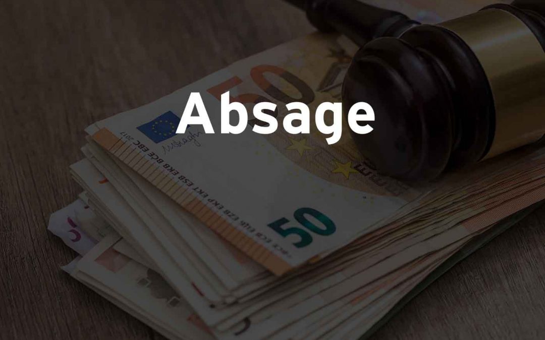 Absage Versteigerungen im November 2025